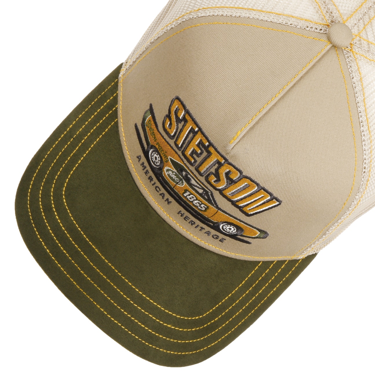Stetson - Stetson Racing Trucker Cap - Khaki - Headz Up 