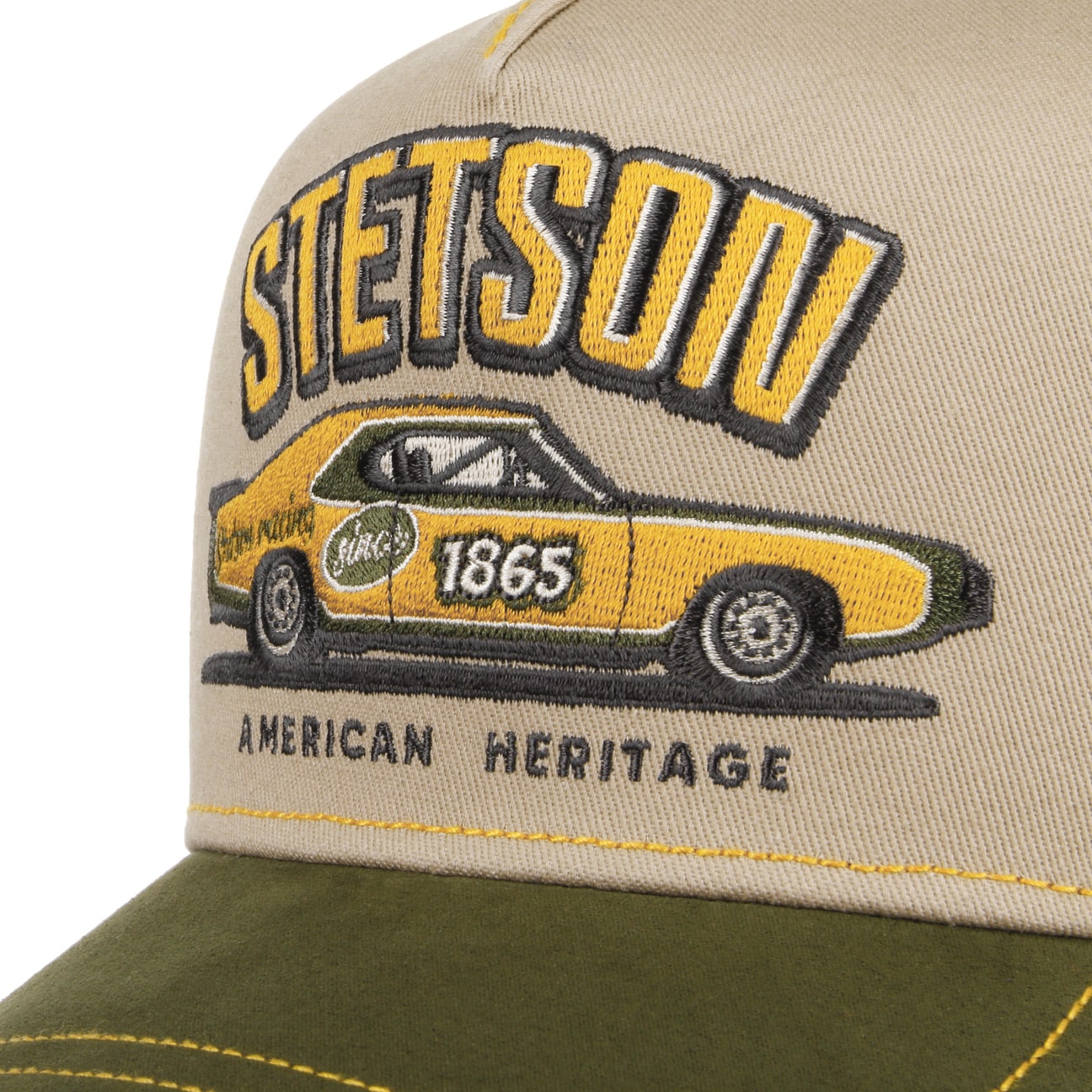 Stetson - Stetson Racing Trucker Cap - Khaki - Headz Up 