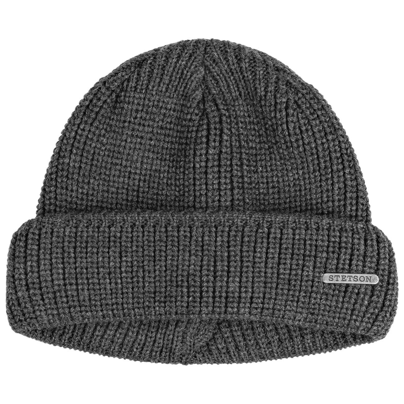 Stetson - Short Beanie Merino - Anthracite - Headz Up 