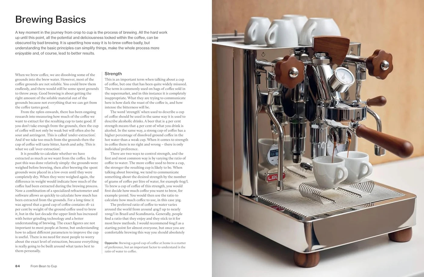 Åbent verdenskort af kaffe i den tredje udgave af The World Atlas of Coffee, visende kafferegioner og kort.