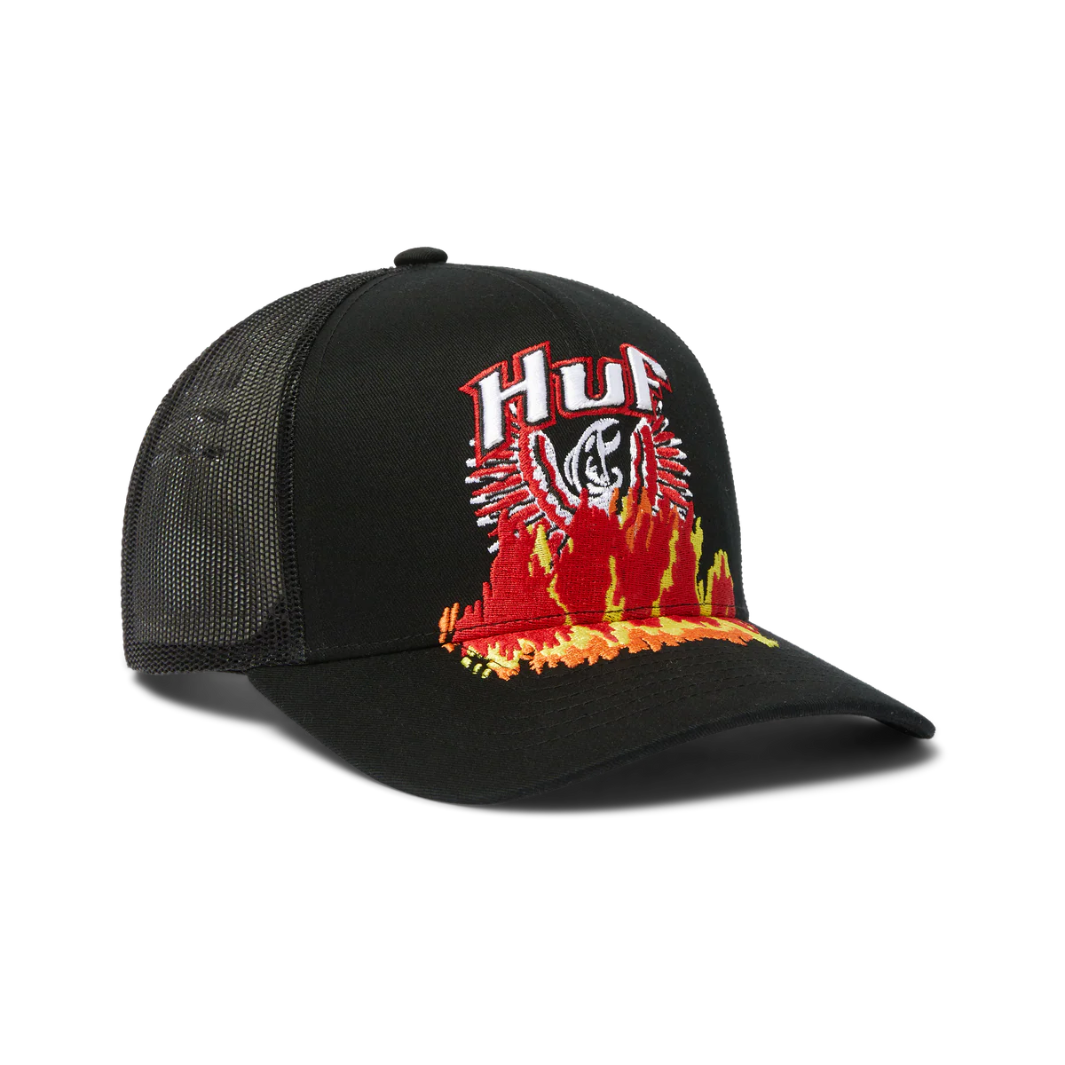 HUF - PHOENIX TRUCKER Cap - Black - Headz Up 