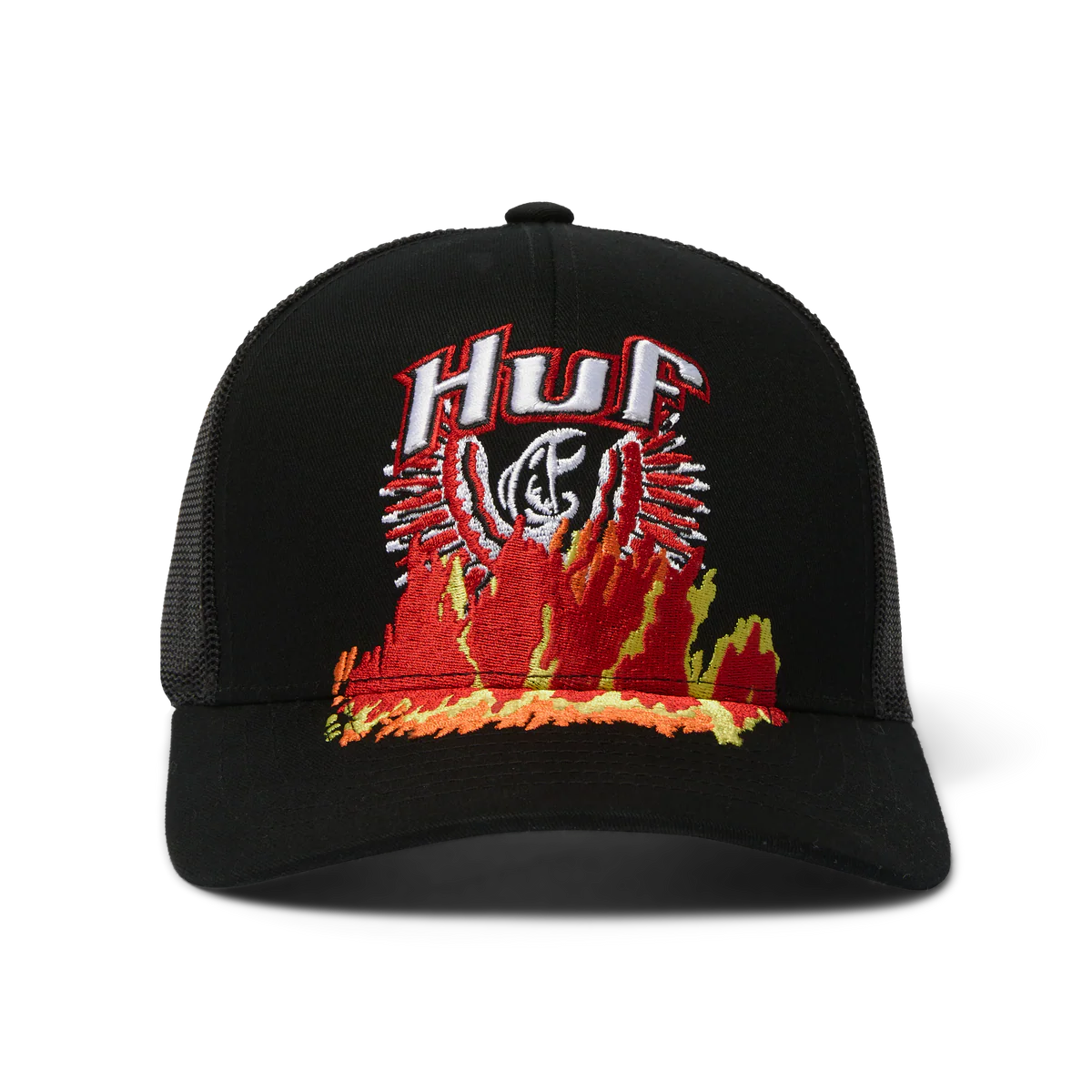 HUF - PHOENIX TRUCKER Cap - Black - Headz Up 