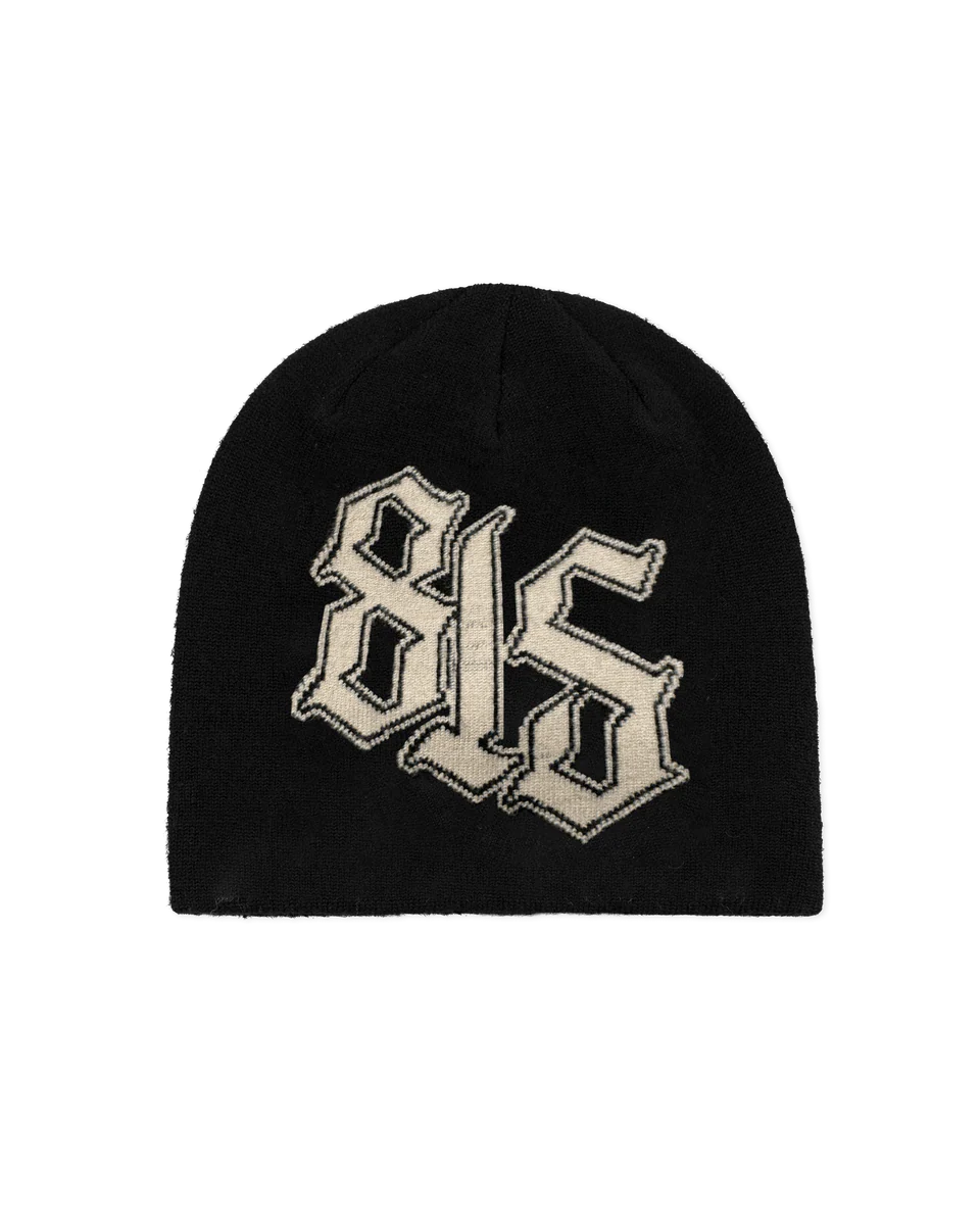 BLS - 815 Beanie - Black/Off  White - Headz Up 