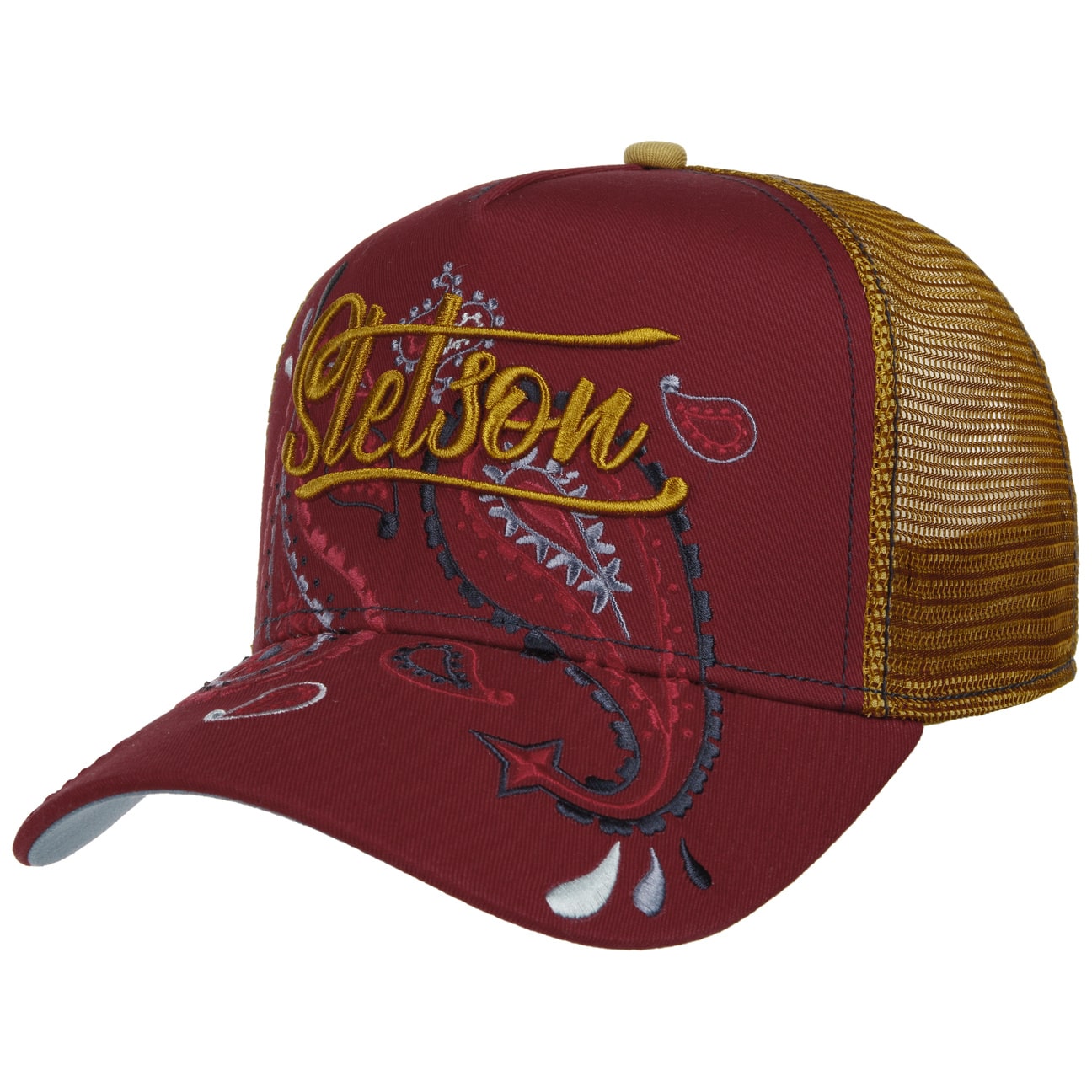 Stetson - Paisley Trucker Cap - Red - Headz Up 