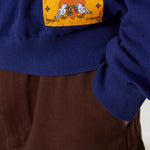 PAS DE MER - Stoned Island Polo Longsleeve - Blue - Headz Up 