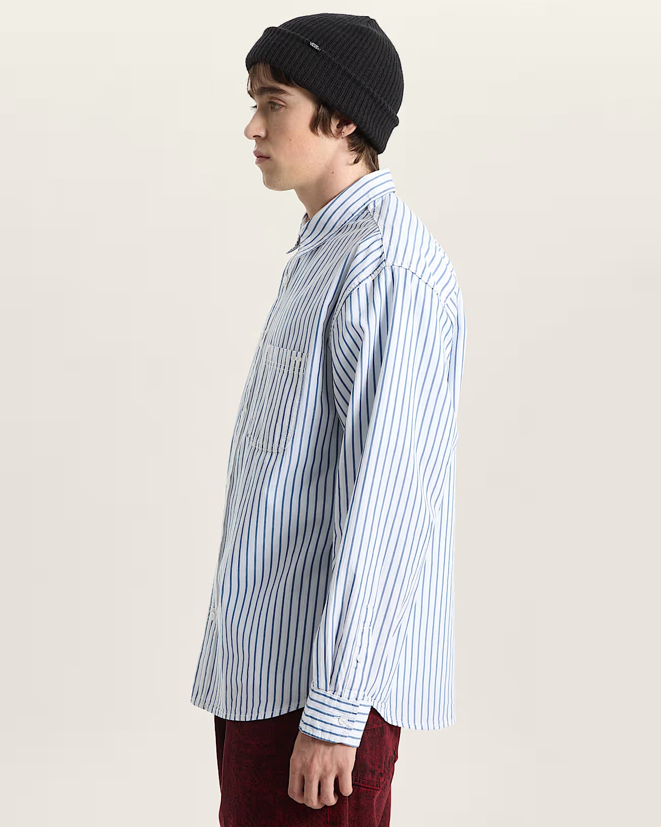 VANS - DOBBY STRIPE LS - White - Headz Up 