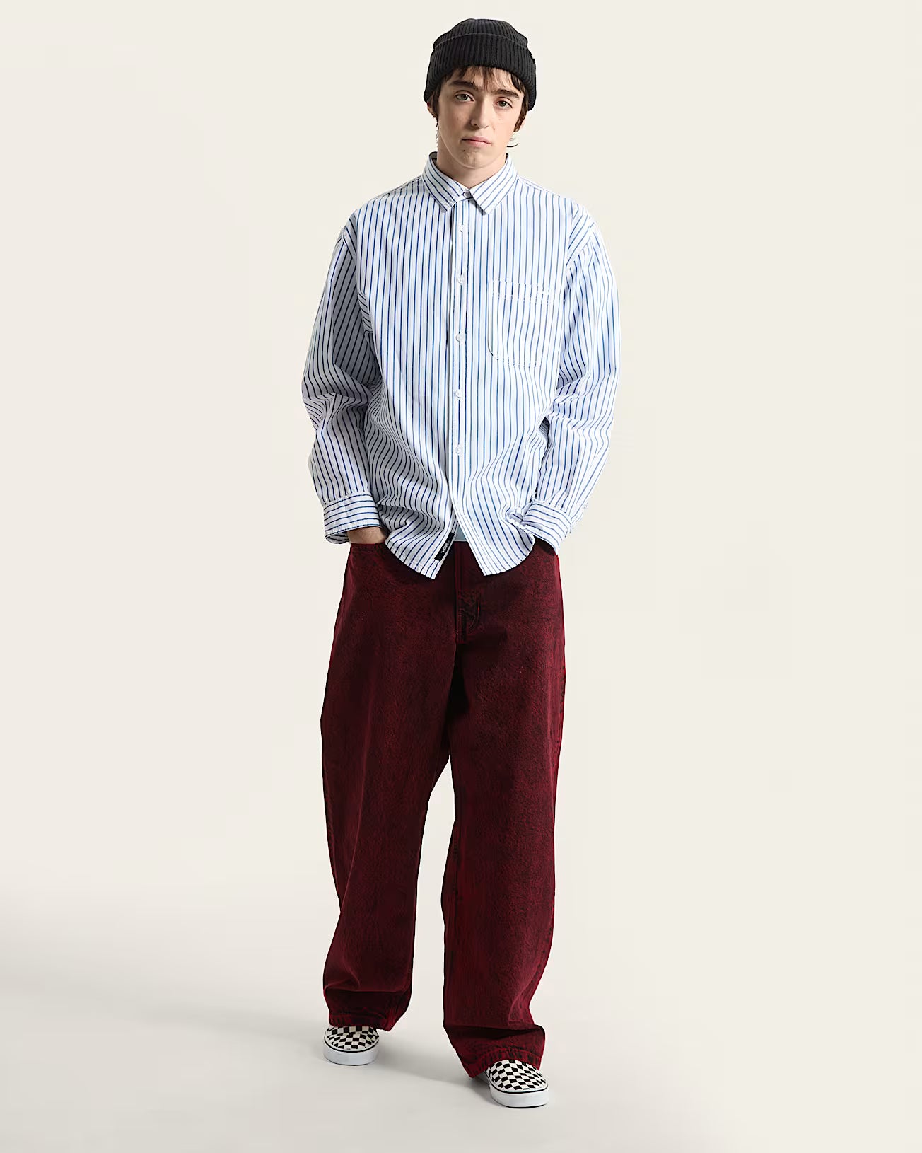 VANS - DOBBY STRIPE LS - White - Headz Up 