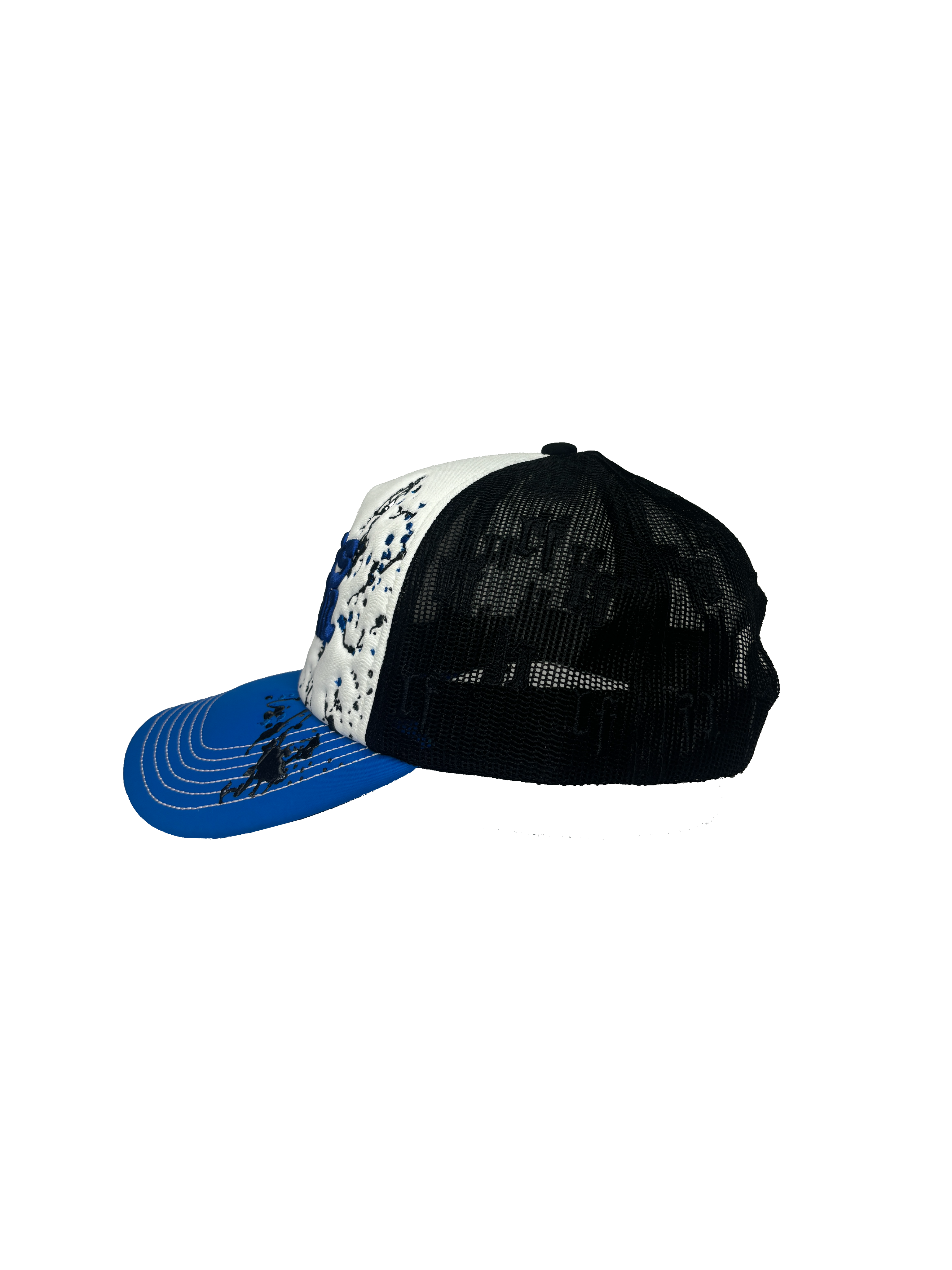 LESS FEAR - 5-Panel Trucker Cap - Blue - Headz Up 