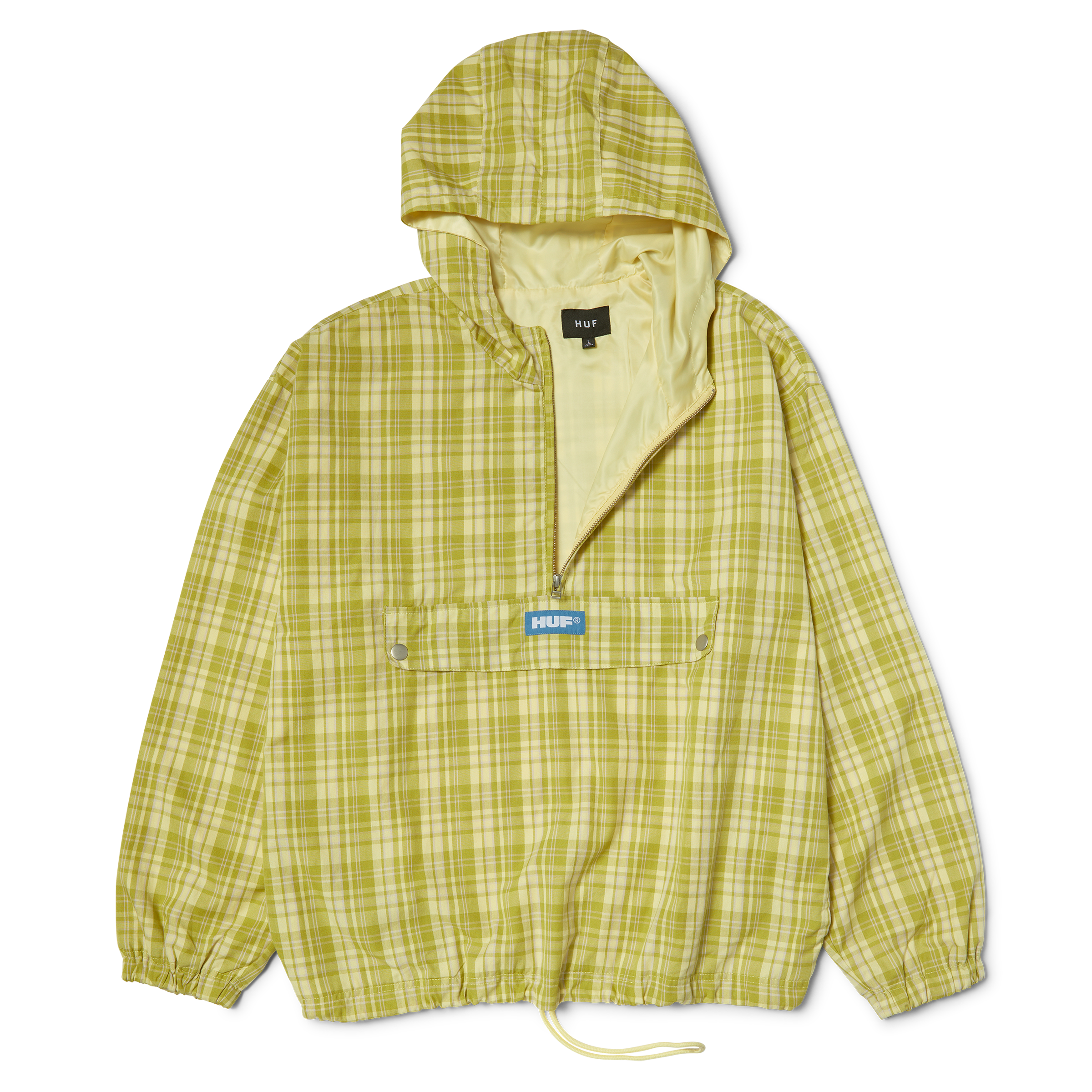 HUF - Rivington plaid anorak - Tarragon - Headz Up 