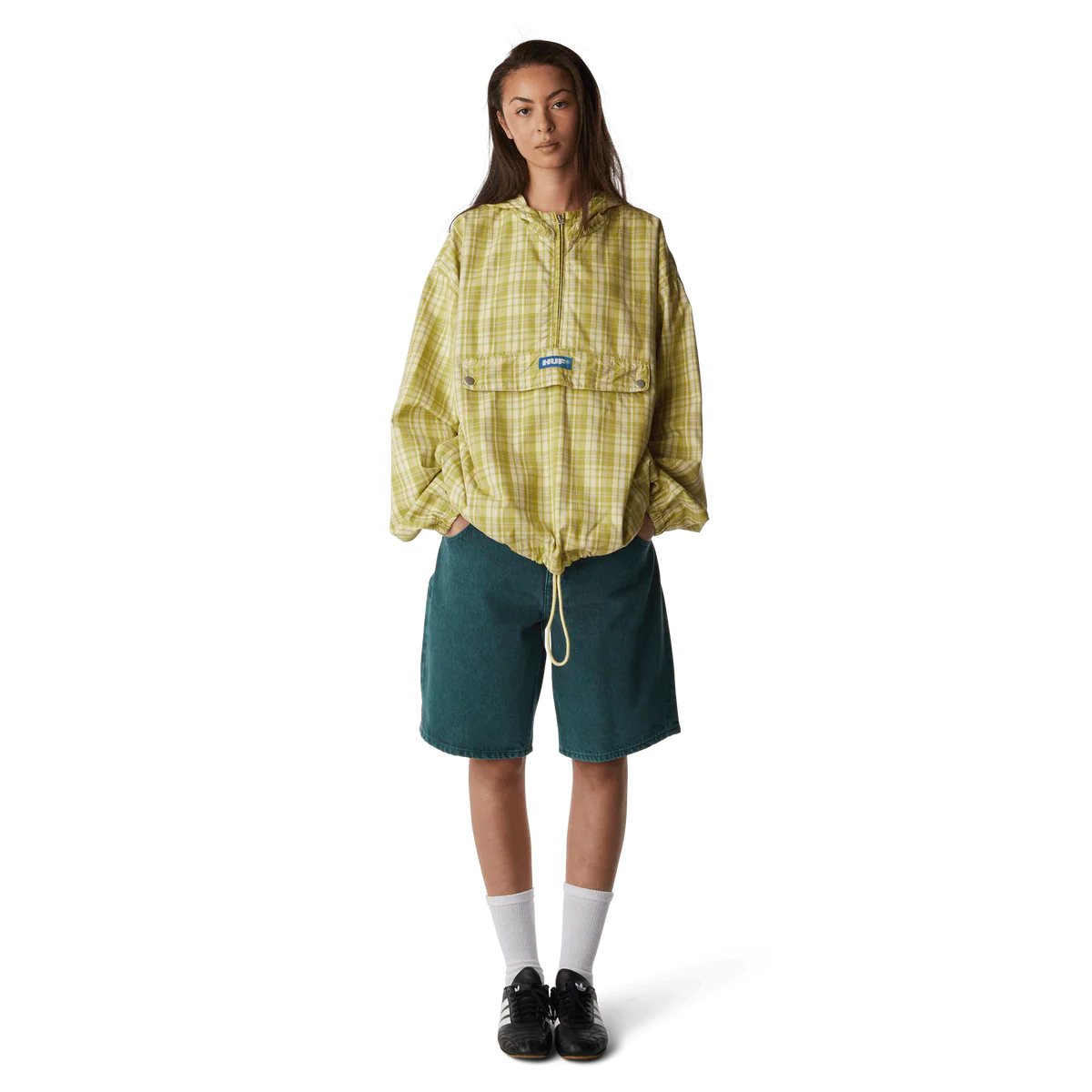 HUF - Rivington plaid anorak - Tarragon - Headz Up 