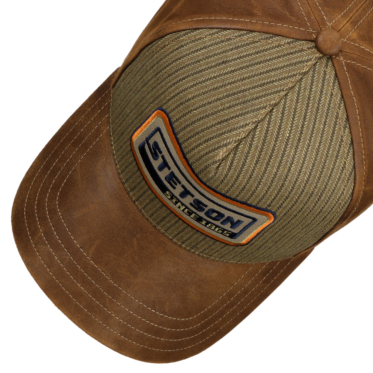 Stetson - Cotton Linen Stripe - Brown - Headz Up 