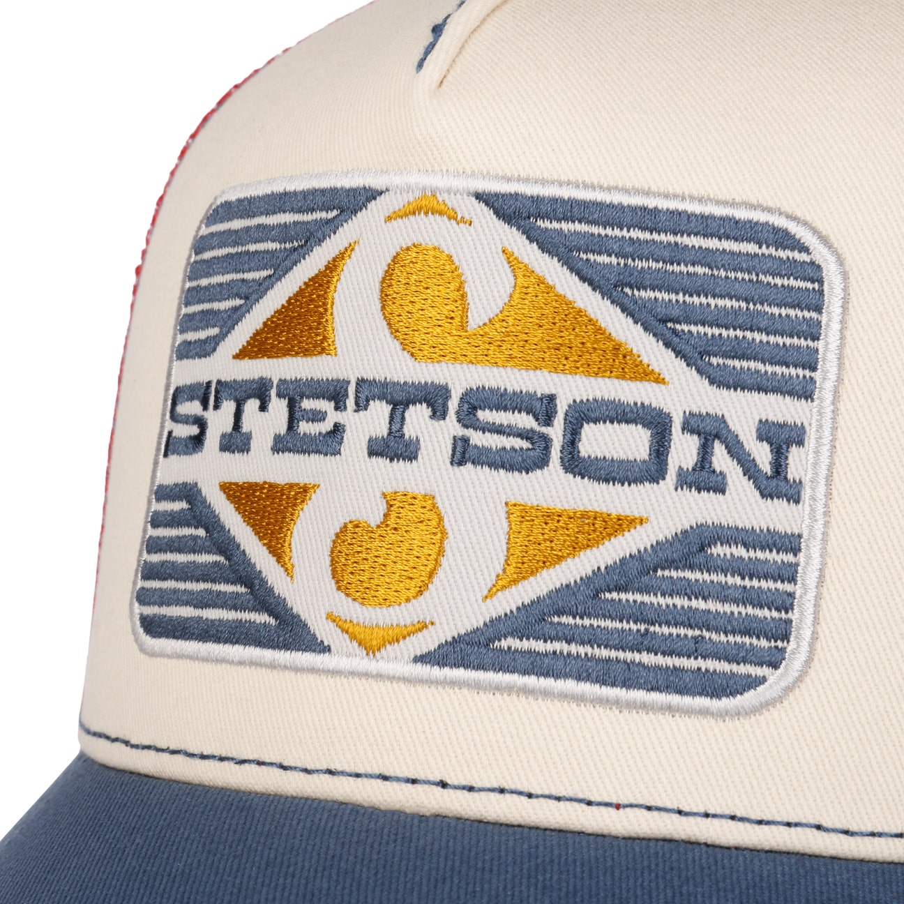 Stetson - Rhombus - Trucker Cap - White/Blue/Red - Headz Up 