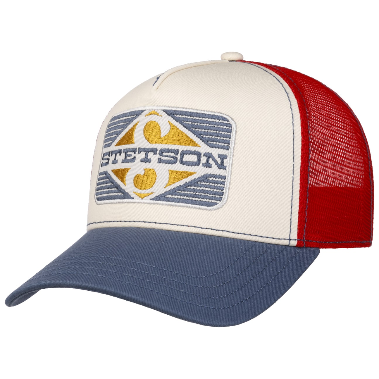 Stetson - Rhombus - Trucker Cap - White/Blue/Red - Headz Up 