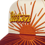 Stetson - Dawn Trucker Cap - Stone/Red/Orange - Headz Up 