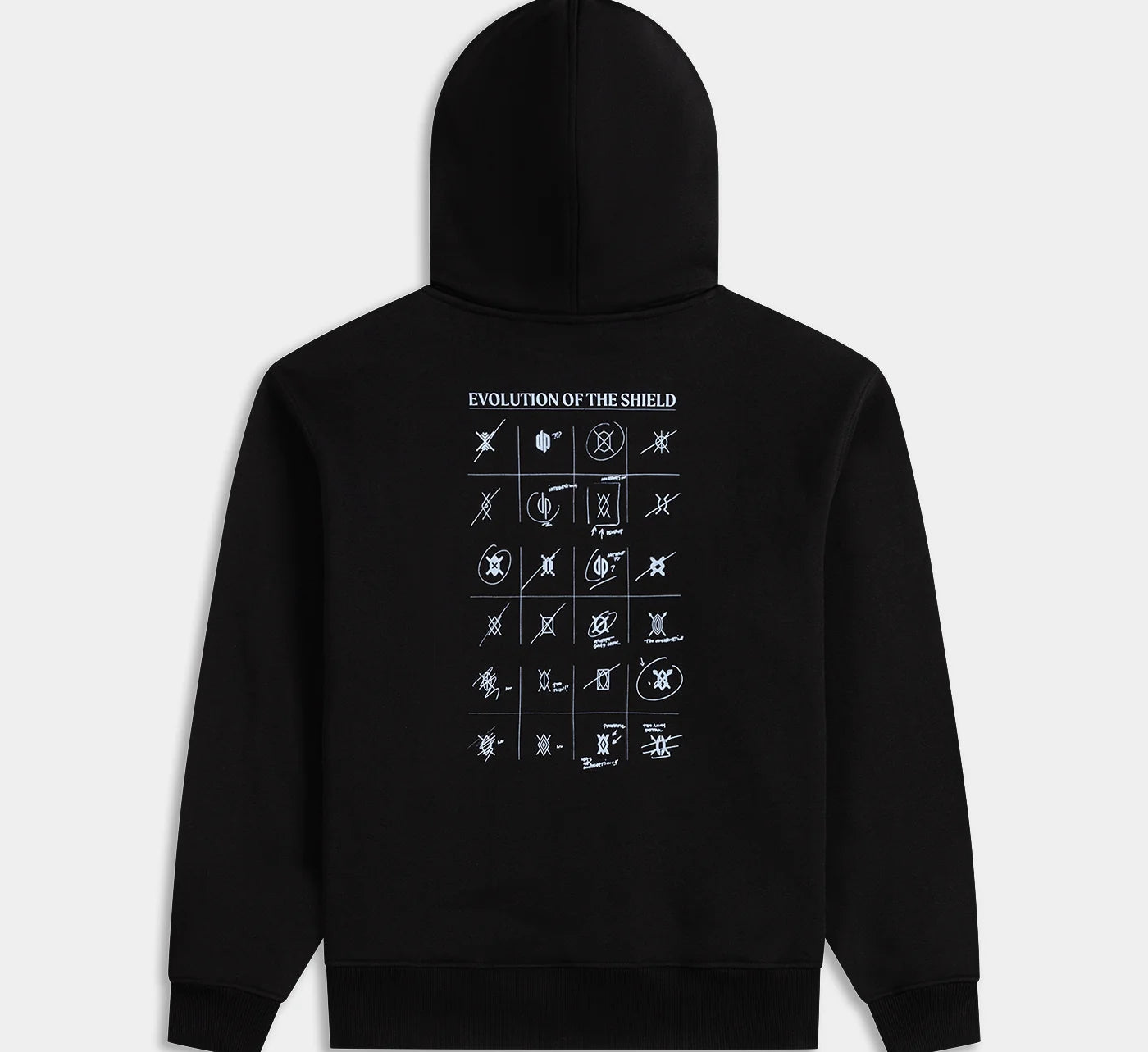 DAILY PAPER - Shield evolution hoodie - Black - Headz Up 