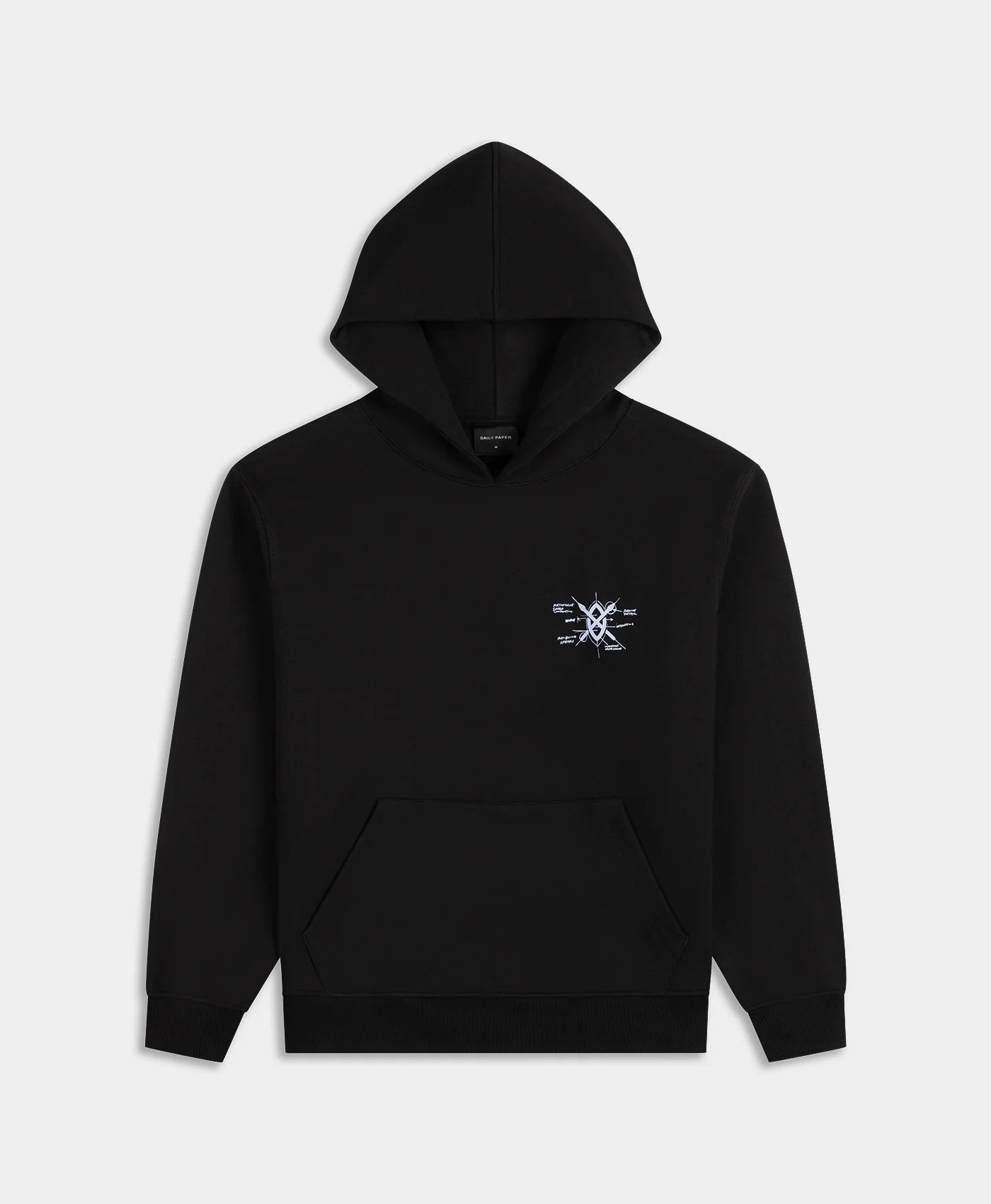 DAILY PAPER - Shield evolution hoodie - Black - Headz Up 
