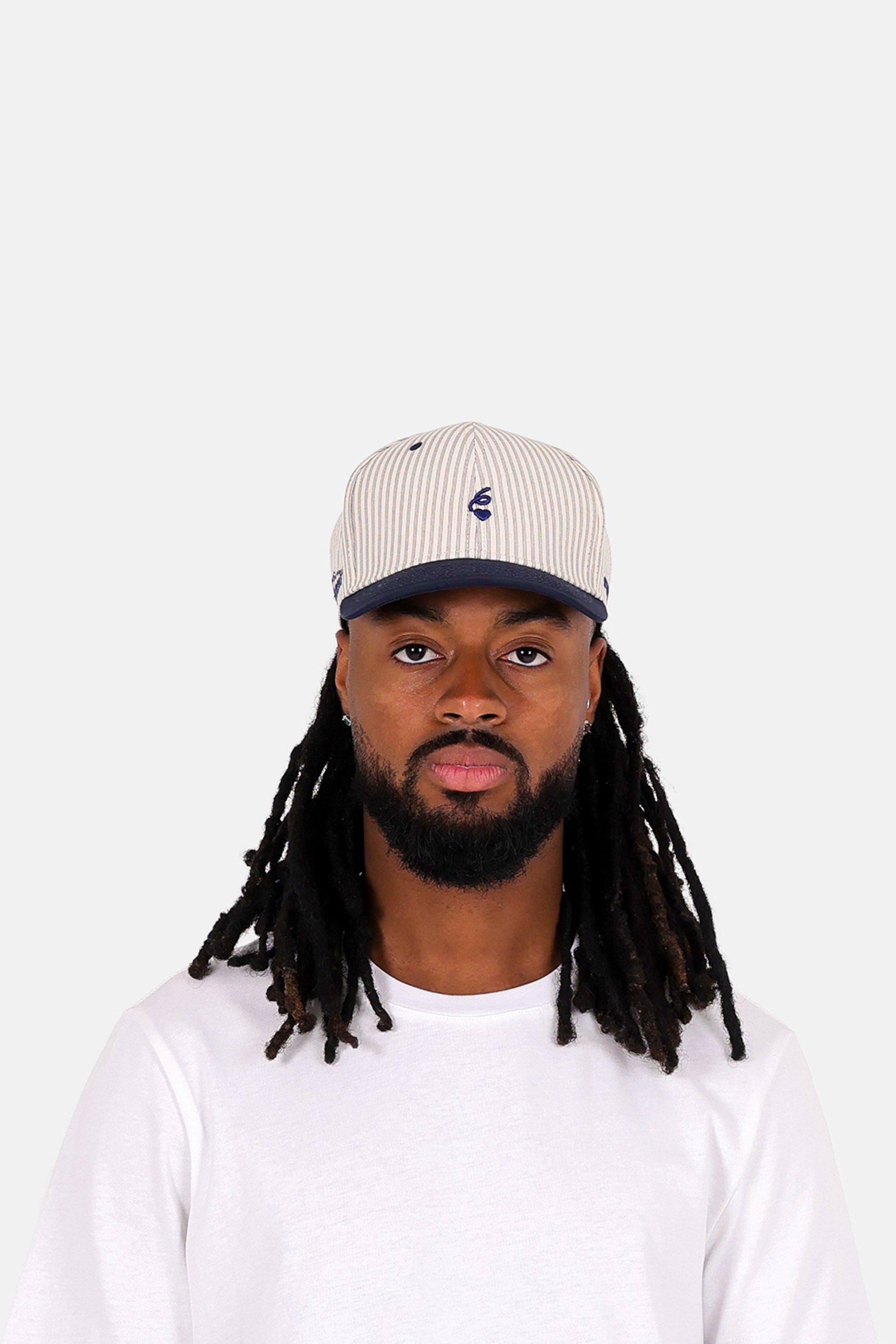 SIXTH JUNE - Textured Stripes Caps - Navy - Headz Up 