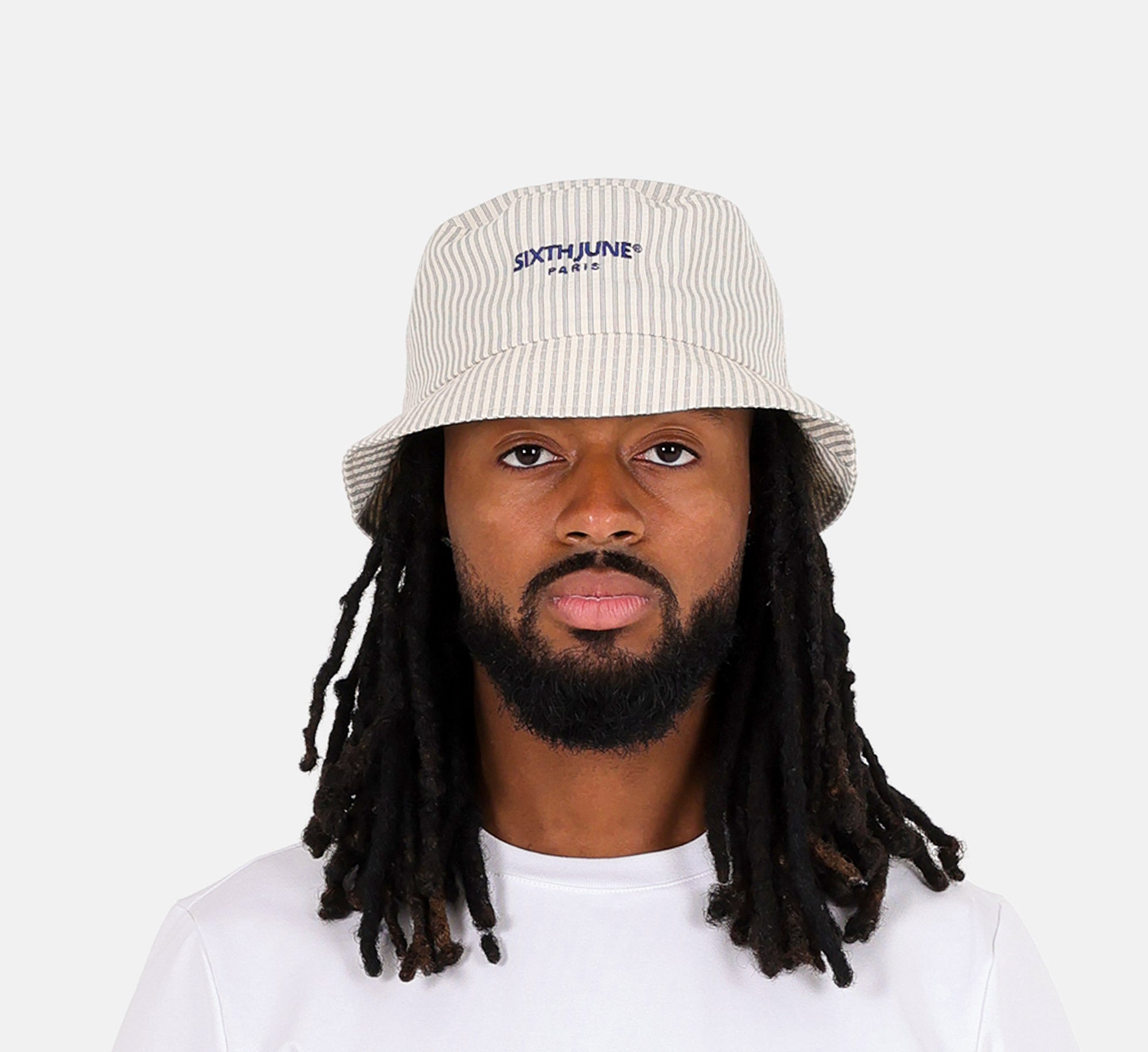 SIXTH JUNE - Textured Stripes Hat - Navy - Headz Up 