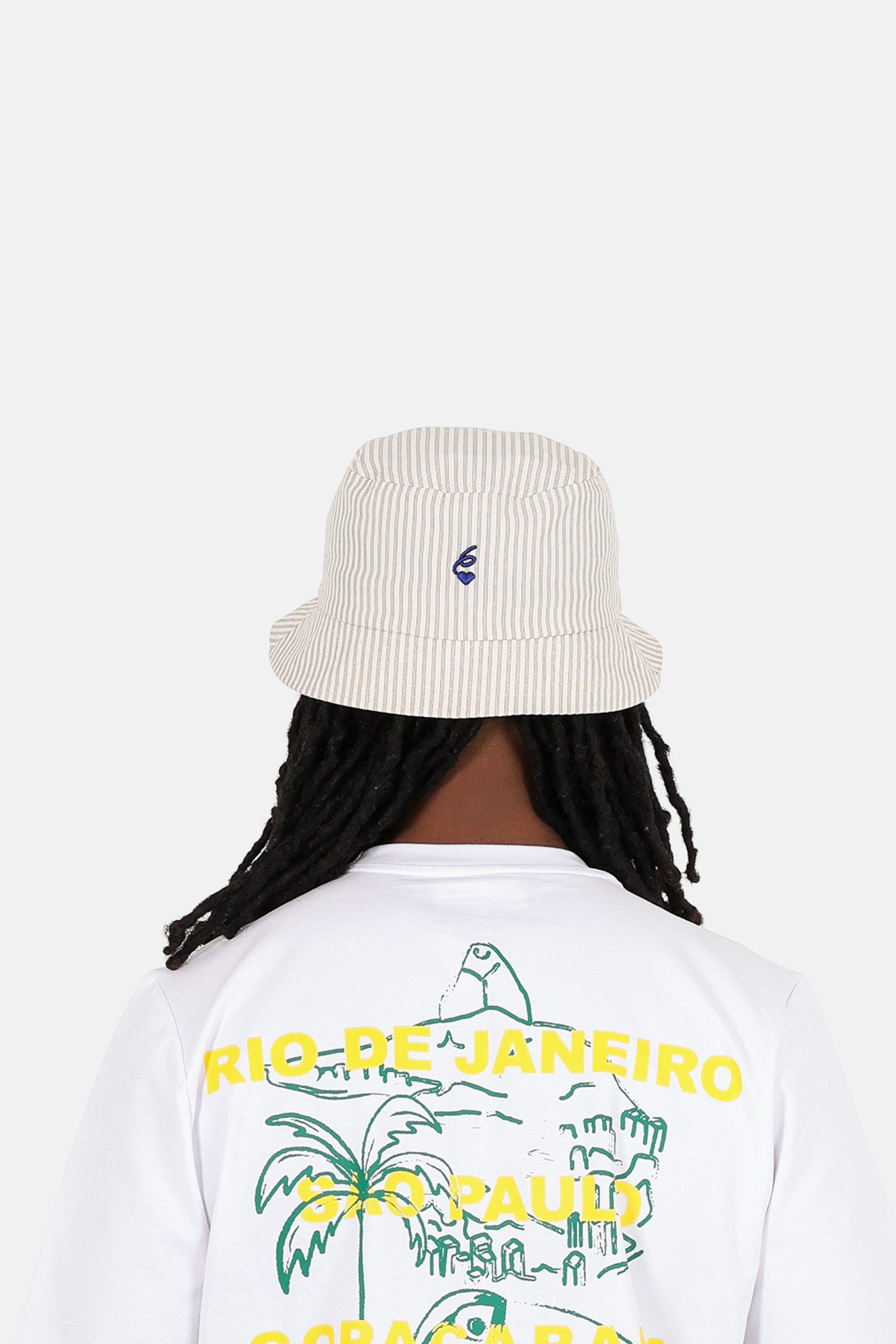 SIXTH JUNE - Textured Stripes Hat - Navy - Headz Up 