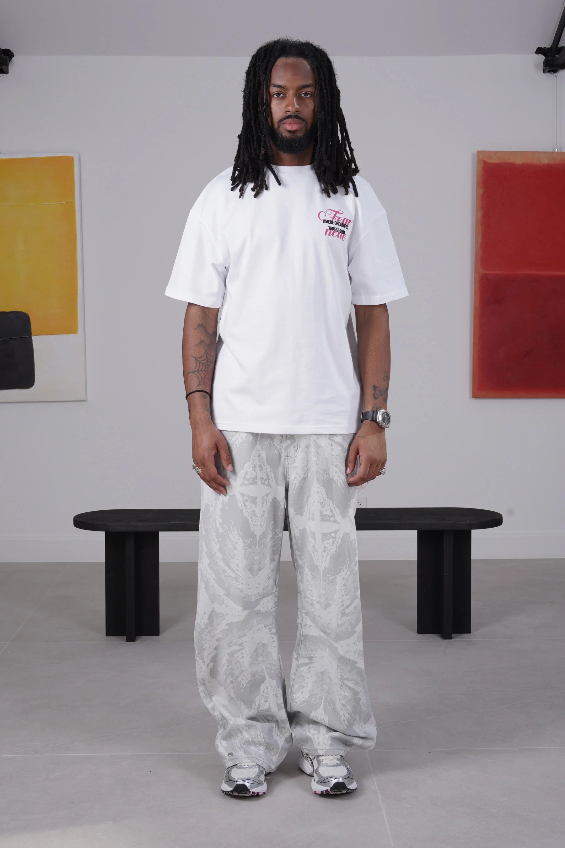 SIXTH JUNE - Camo Baggy Pants - Grey - Headz Up 