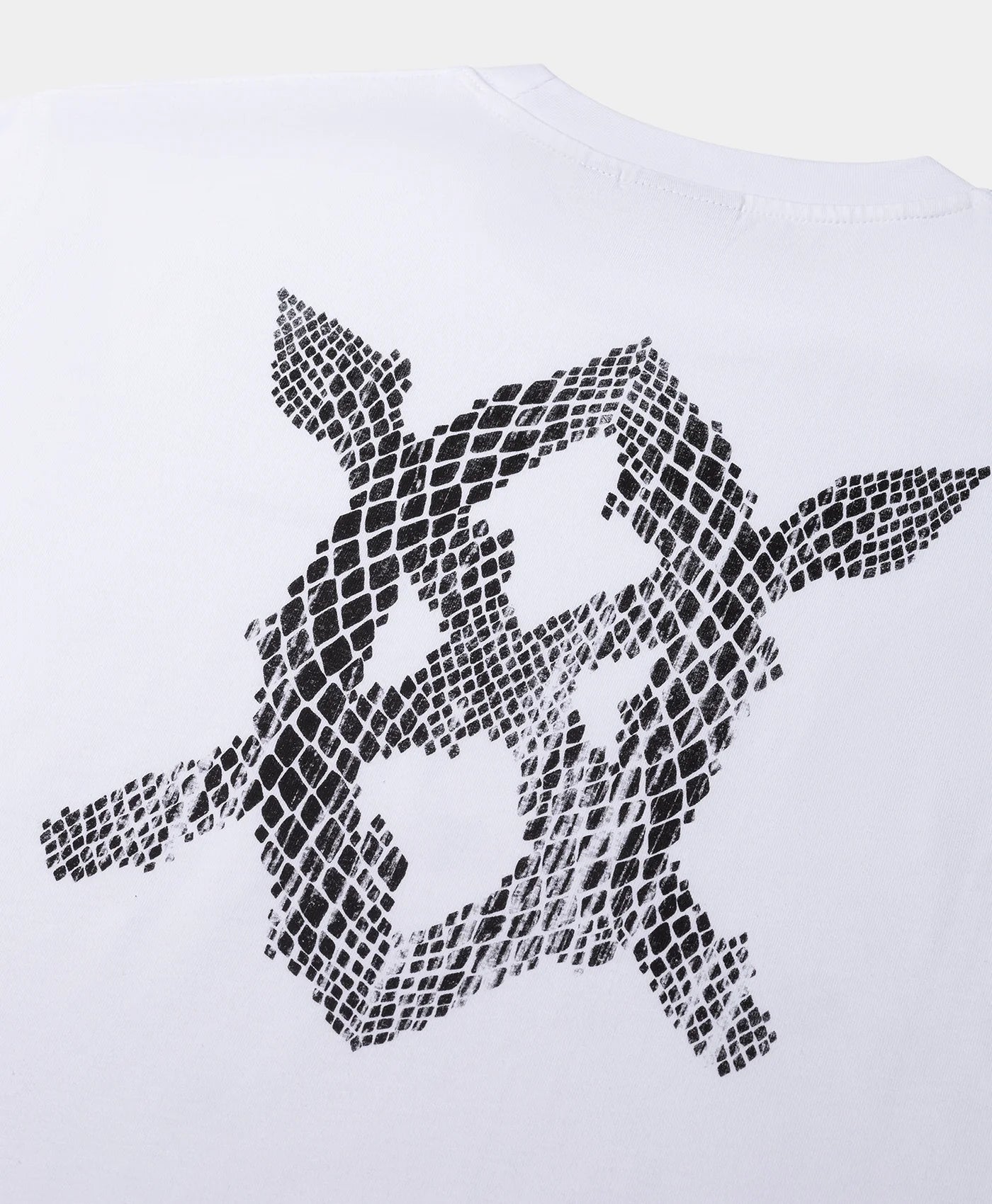 DAILY PAPER - Snake shield ss tee - White - Headz Up 