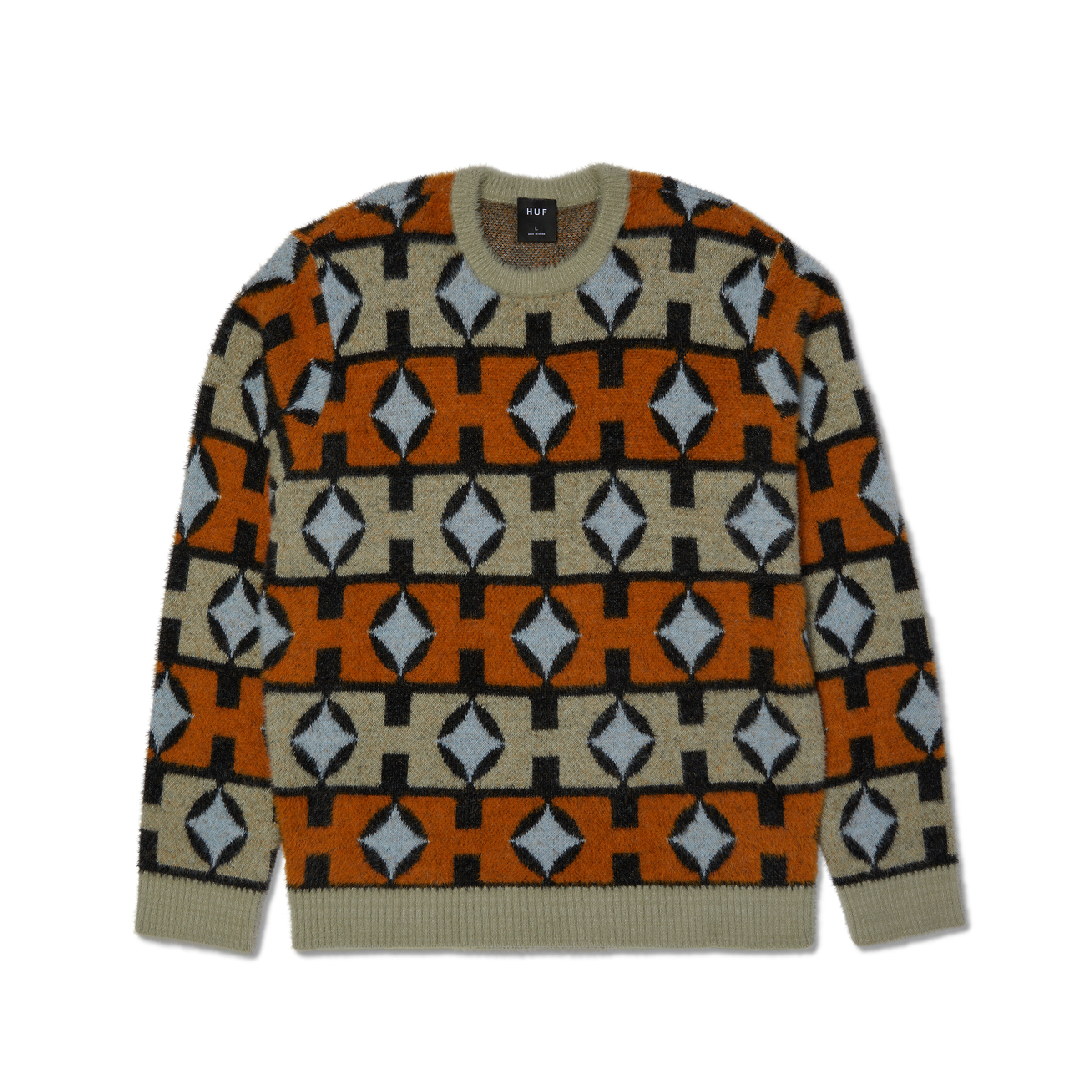 HUF - Space Age Crewneck Sweater - Sunset - Headz Up 