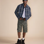 DAILY PAPER - Camo cargo shorts - Aop - Headz Up 