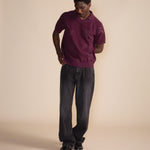 DAILY PAPER - Monogram polo knit potent - Purple - Headz Up 
