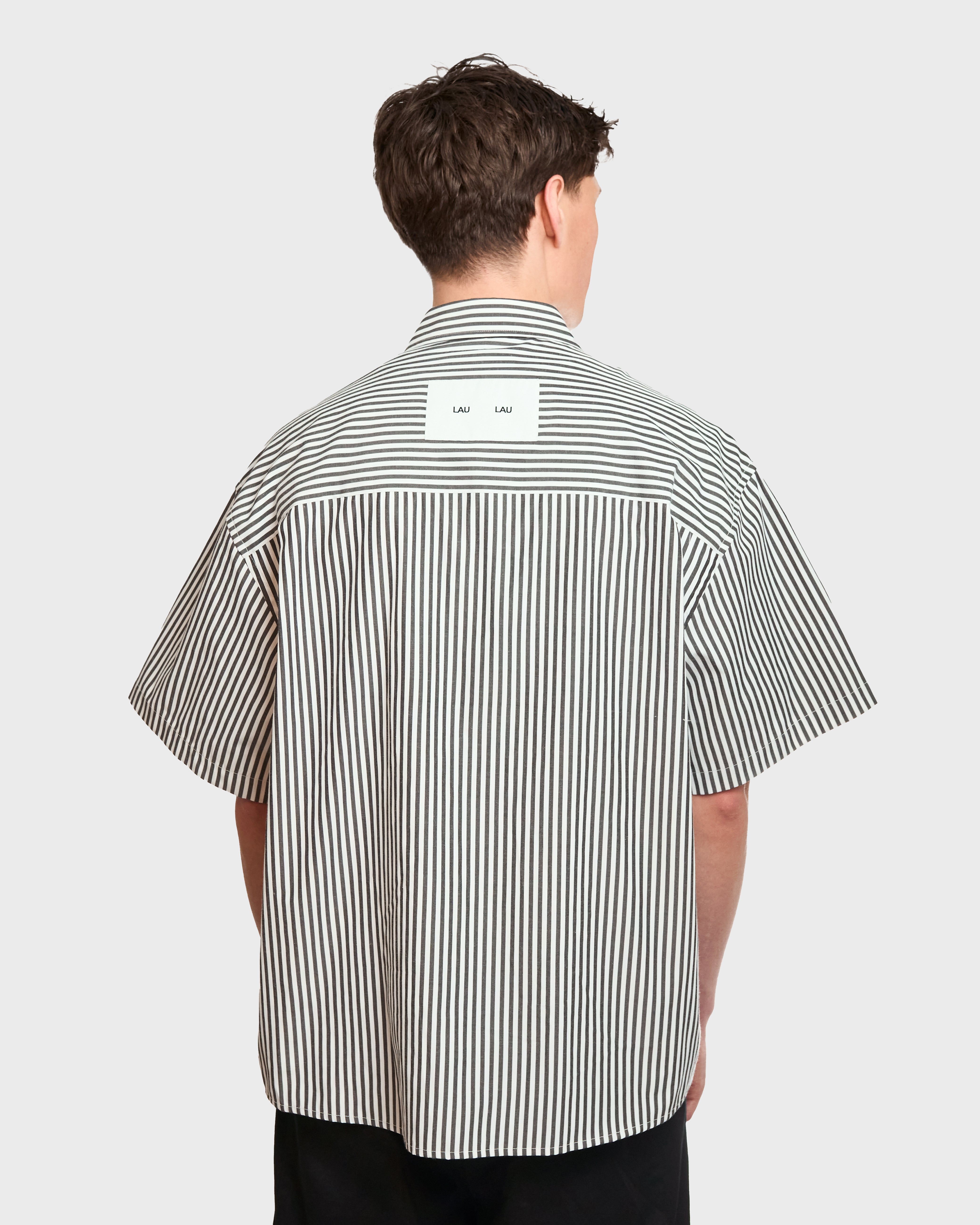 LAU LAU - Short Sleeve Striped Shirt - Black/White - Headz Up 