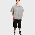 LAU LAU - Short Sleeve Striped Shirt - Black/White - Headz Up 