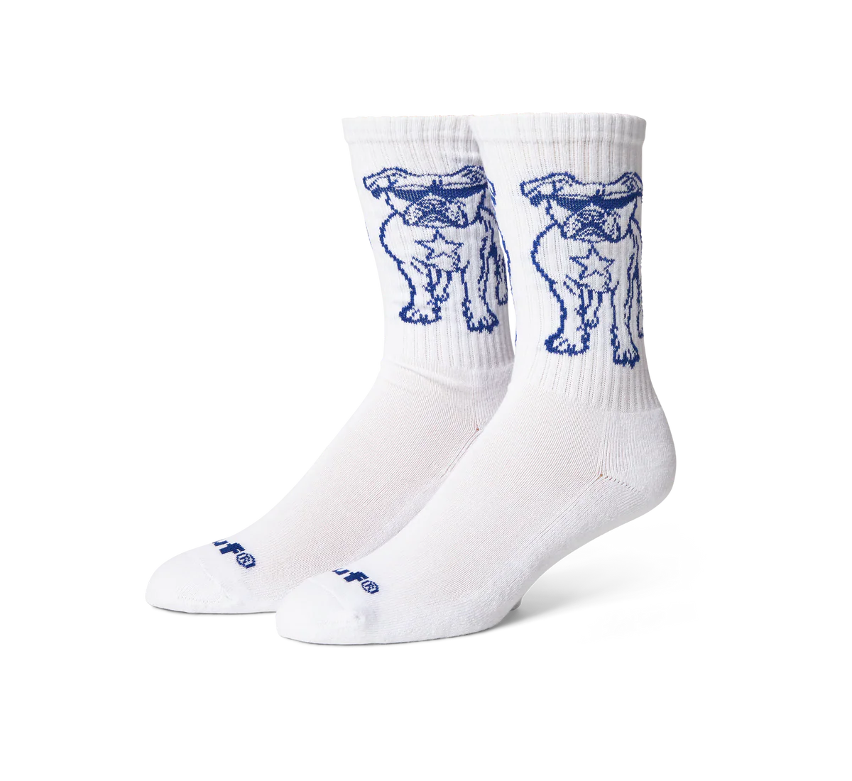 HUF - Star Pup Crew Sock - White - Headz Up 