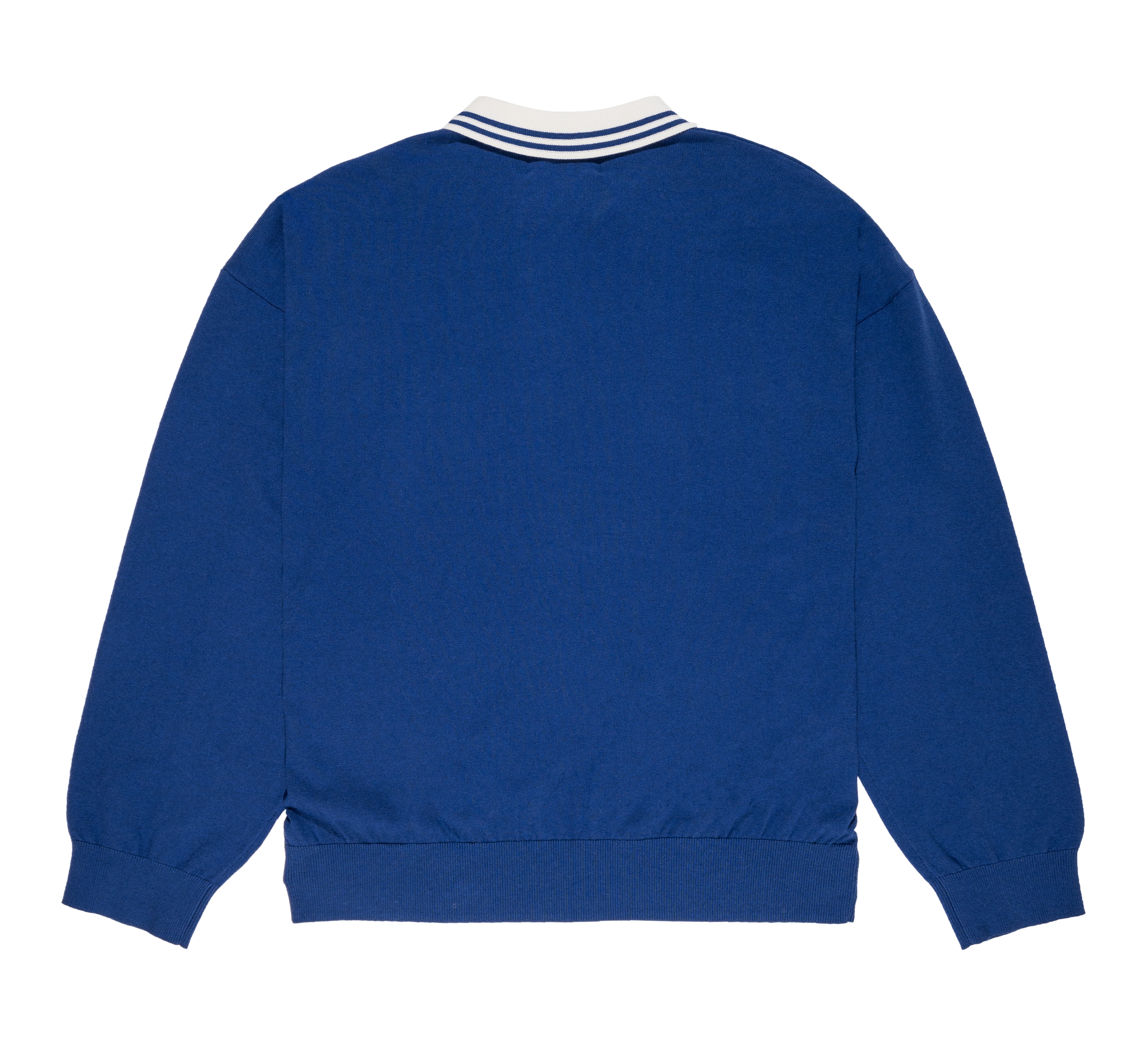 PAS DE MER - Stoned Island Polo Longsleeve - Blue - Headz Up 