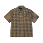 HUF - Stretch Micro Plaid S/S Shirt - CLAY - Headz Up 