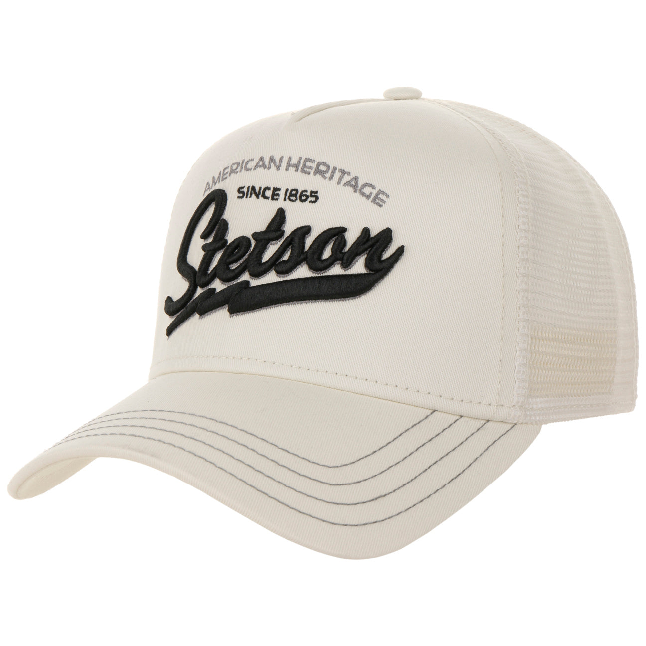Stetson American Heritage Classic Trucker Cap - Off White - Headz Up 