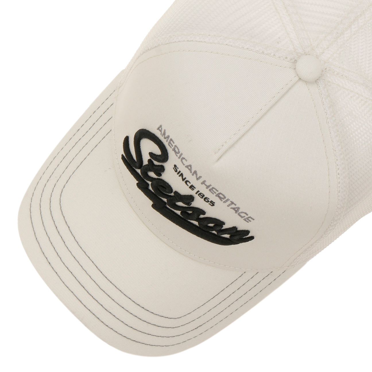 Stetson American Heritage Classic Trucker Cap - Off White - Headz Up 