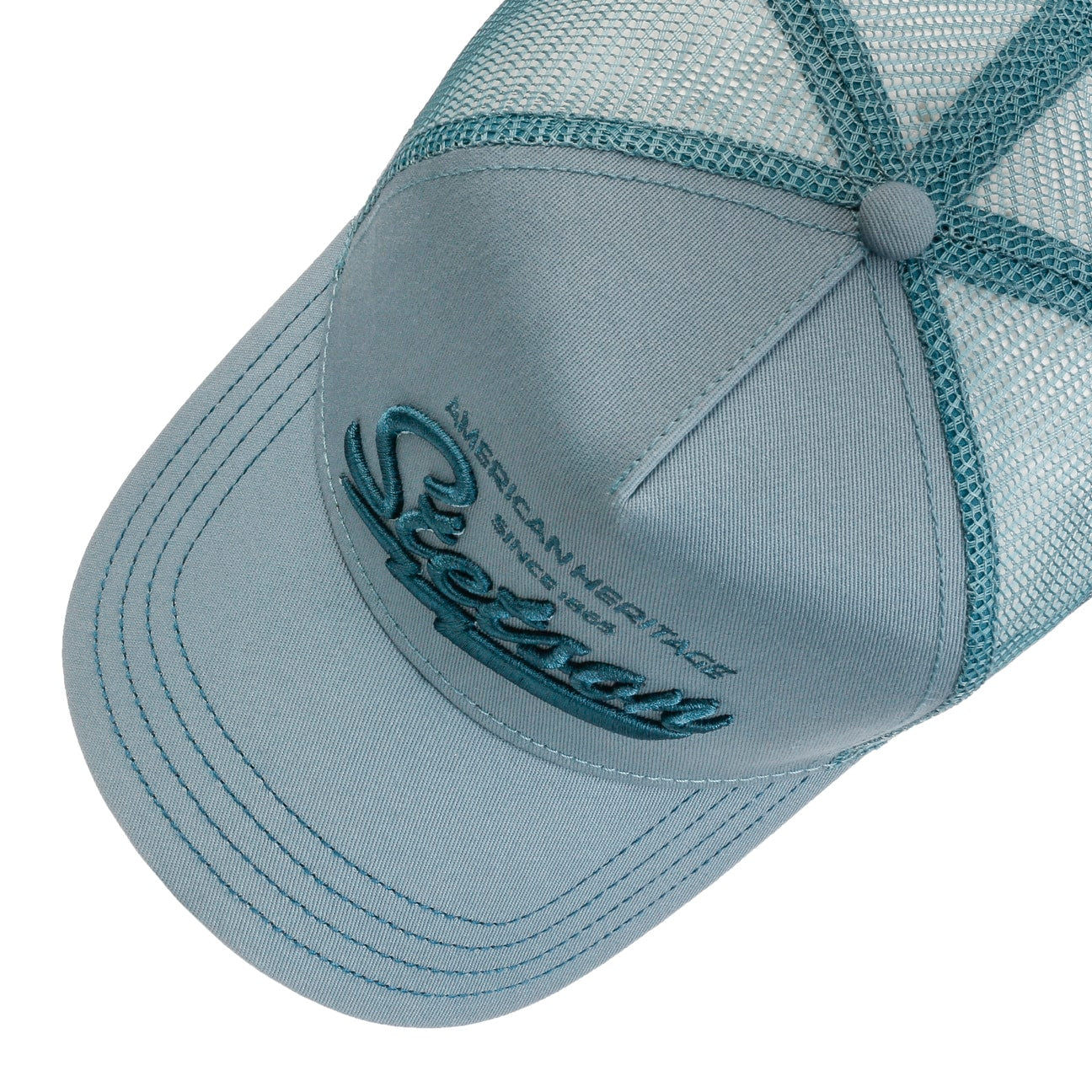 Stetson American Heritage Classic Trucker Cap - Dusty Blue - Headz Up 