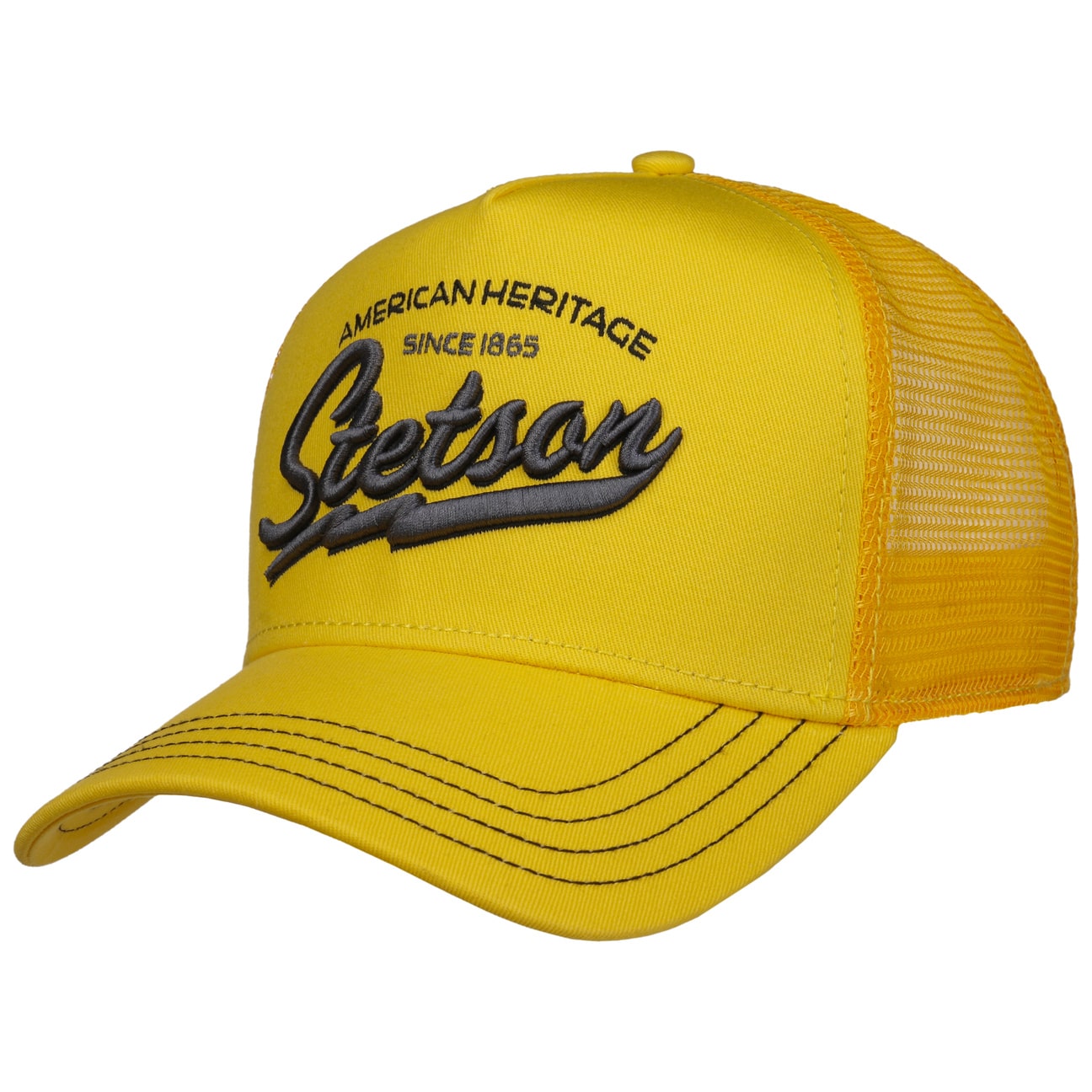 Stetson American Heritage Classic Trucker Cap - Yellow - Headz Up 