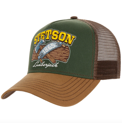 Stetson - Lumberjack Trucker Cap - Dark Green/Brown - Headz Up 