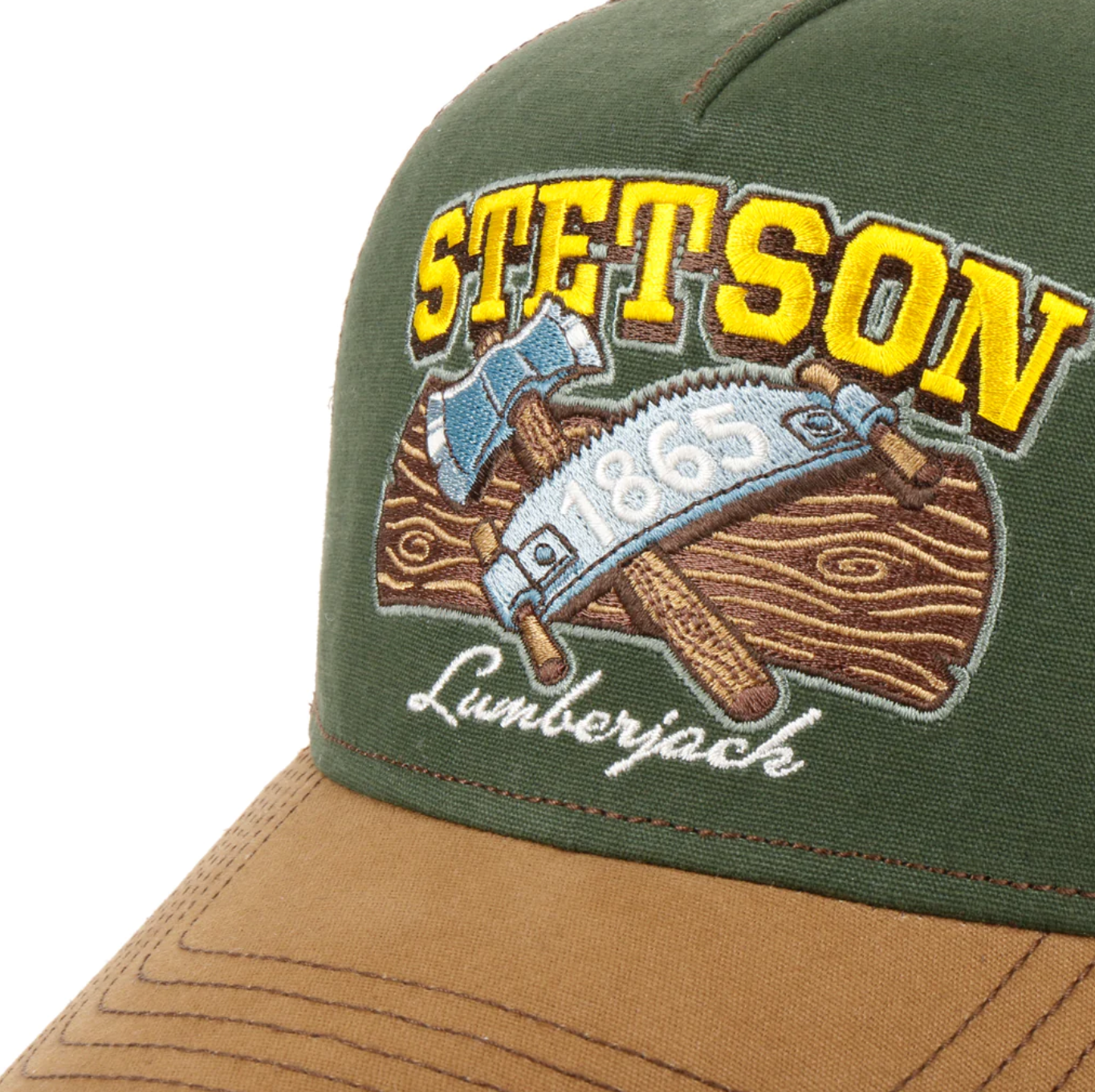 Stetson - Lumberjack Trucker Cap - Dark Green/Brown - Headz Up 