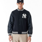 New Era - MLB World Series Varsity Jacket New York Yankees - Black/Off White - Headz Up 