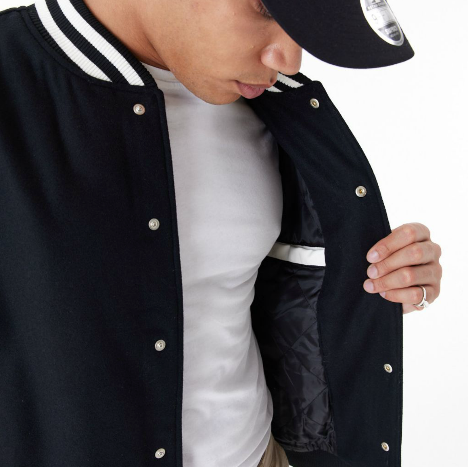 New Era - MLB World Series Varsity Jacket New York Yankees - Black/Off White - Headz Up 