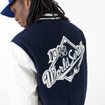 New Era - MLB World Series Varsity Jacket Los Angeles Dodgers -Navy/Off White - Headz Up 