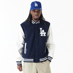 New Era - MLB World Series Varsity Jacket Los Angeles Dodgers -Navy/Off White - Headz Up 