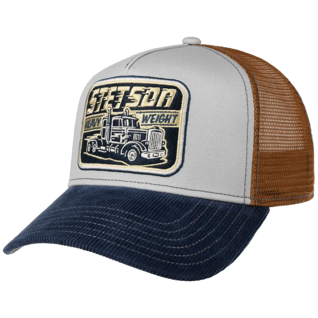Stetson - Heavy Duty Trucker Cap - Grey/Blue/Brown - Headz Up 