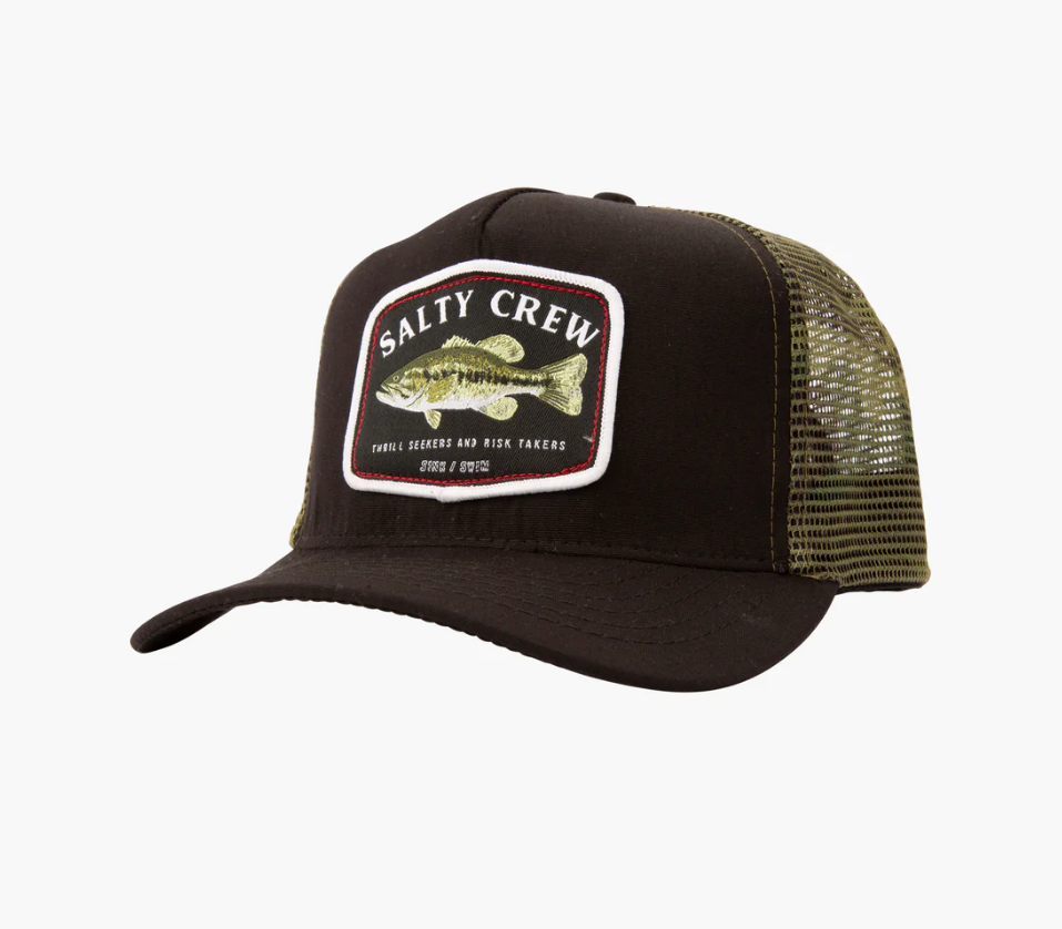Salty Crew - BIGMOUTH Trucker Cap - Black/Camo - Headz Up 