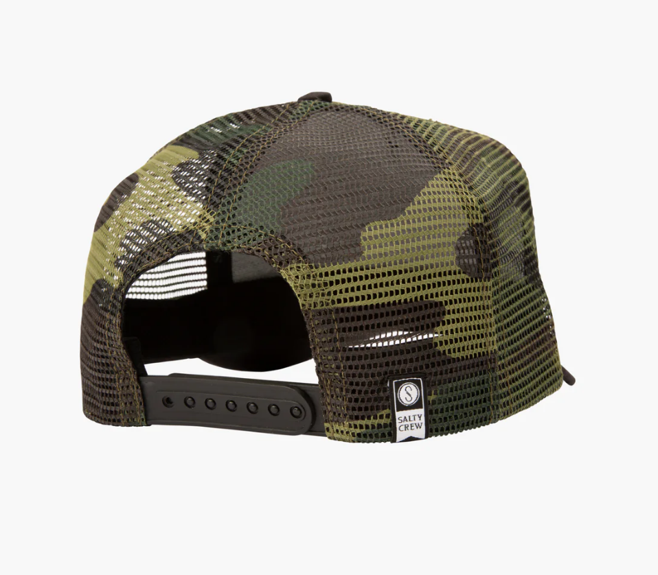 Salty Crew - BIGMOUTH Trucker Cap - Black/Camo - Headz Up 
