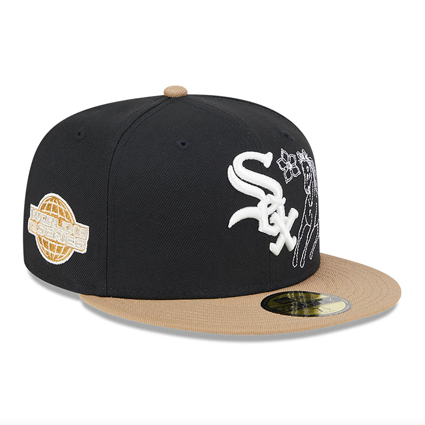 New Era - 59Fifty Fitted - Chicago White Sox - Western Khaki - Black - Headz Up 