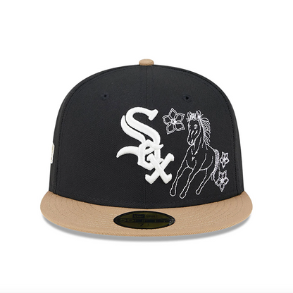 New Era - 59Fifty Fitted - Chicago White Sox - Western Khaki - Black - Headz Up 