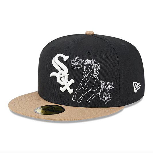 New Era - 59Fifty Fitted - Chicago White Sox - Western Khaki - Black