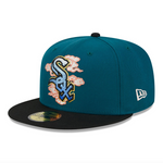 New Era - Chicago White Sox CLOUD SPIRAL - Dark Green - Headz Up 
